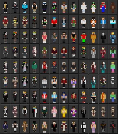 youtubers minecraft skins|YouTuber Skins Minecraft 